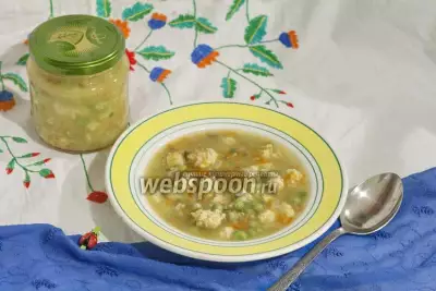 Суп с фрикадельками детский