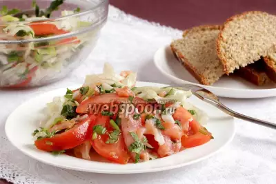 Салат с сёмгой и помидорами