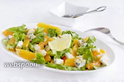 Зимний салат с апельсином