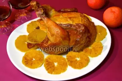 Курица с карамелизованными апельсинами