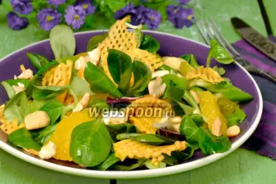 Салат с тыквой и апельсинами фото