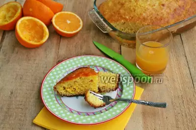 Влажный апельсиновый кекс