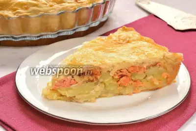 Рыбный пирог с картофелем