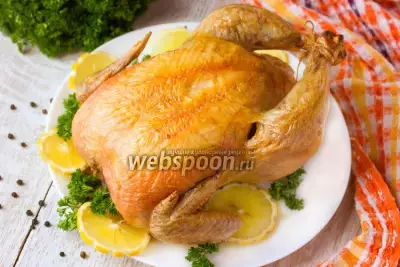 Курица запечённая на соли