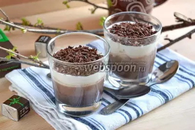 Молочно-шоколадное желе с какао