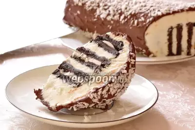 Торт из шоколадного печенья
