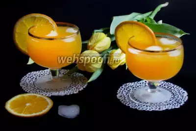 Крюшон из шампанского с апельсинами