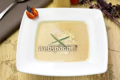 Крем-суп из баклажан и запечённых томатов