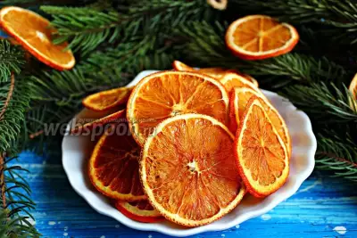 Апельсиновые чипсы с имбирём