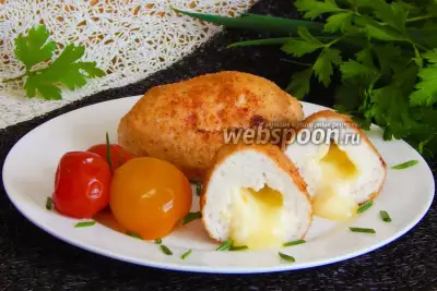 Зразы куриные с сыром Бри и яйцом