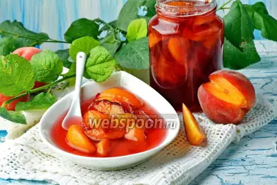 Варенье из персиков пятиминутка