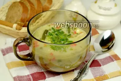 Суп с овощами и плавленым сыром в мультиварке