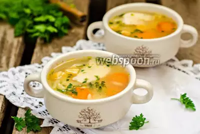 Овощной суп с пастой орзо