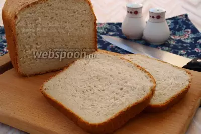 Хлеб на сыворотке с овсяными хлопьями и смальцем в хлебопечке