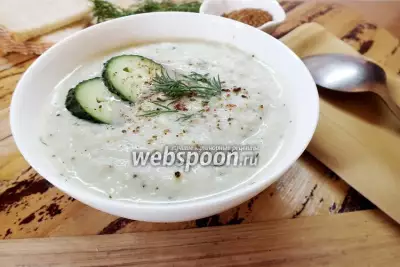 Крем-суп из сельдерея с огурцом