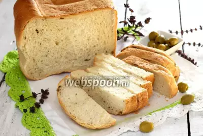 Хлеб с оливками и итальянскими травами