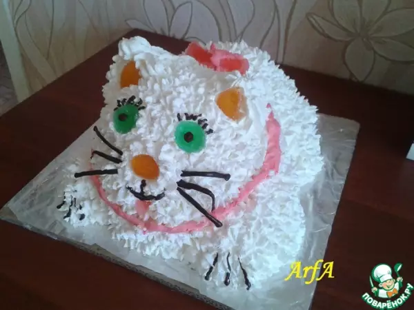 торт пушистый котенок