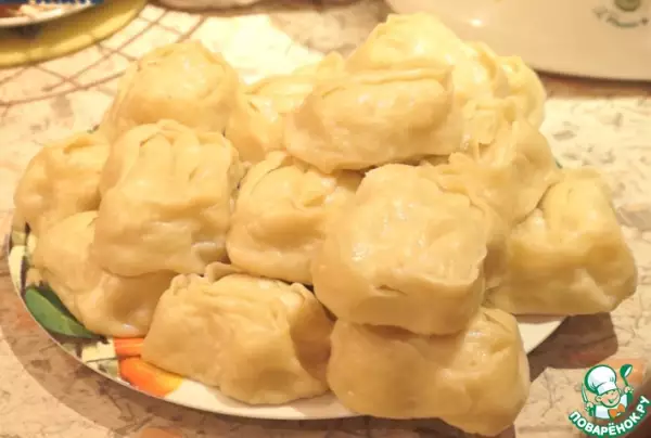Манты по-узбекски с мясом и луком — классический пошаговый рецепт