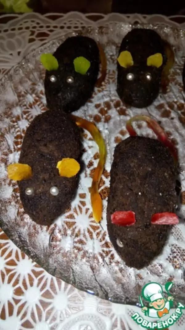пирожные хэллоуинские мышки