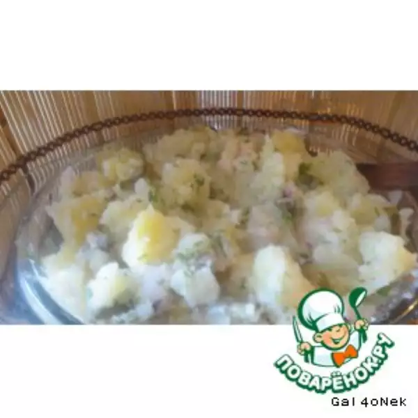 теплый картофельный салат бодрячком