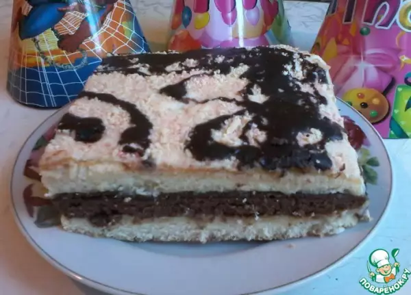 бисквитный торт мурчик