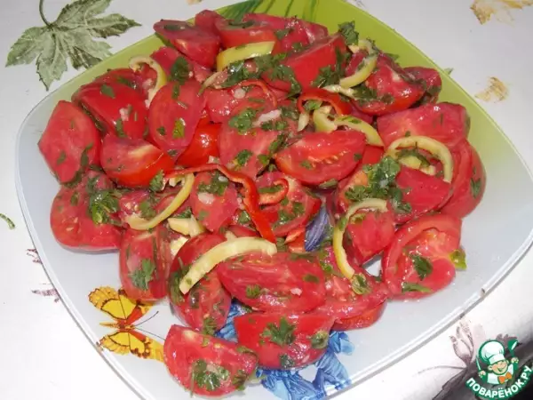 помидоры маринованные с болгарским перцем моментальные