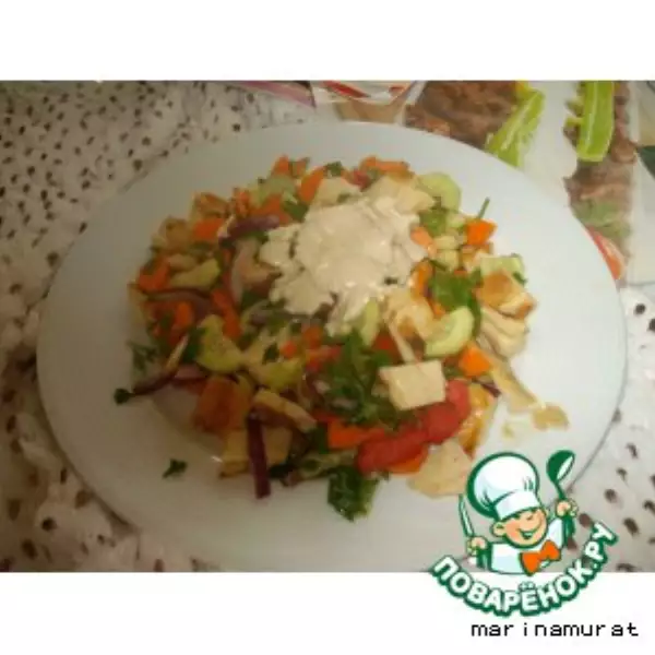 марокканский деревенский салат фатуш