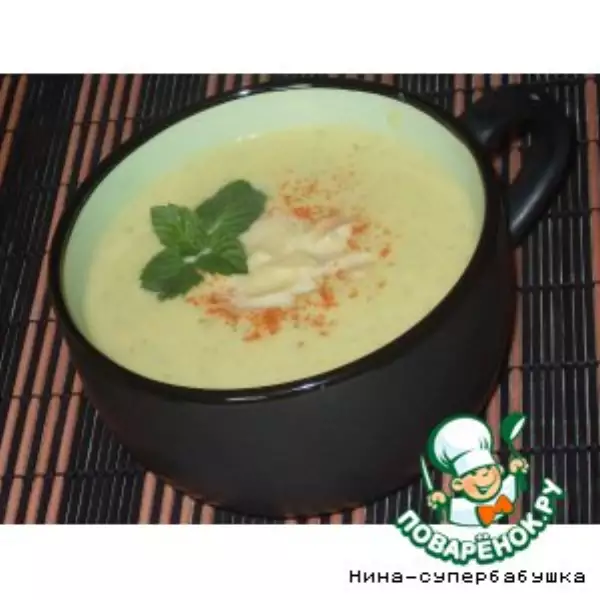 мятный суп крем с цветной капустой
