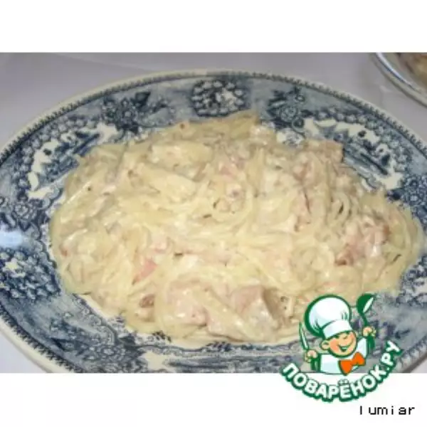 спагетти с тунцом esparguette com atum