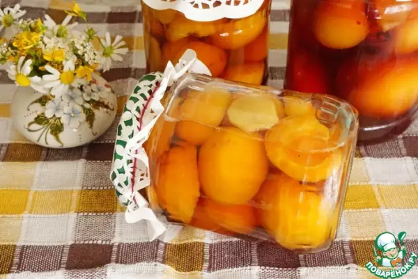 абрикосы в карамельно имбирном сиропе