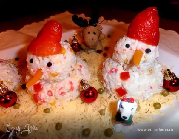 снеговики наступают пародия на крабовый салат