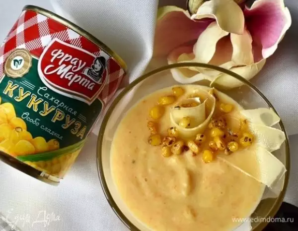 бархатный крем суп с кукурузой