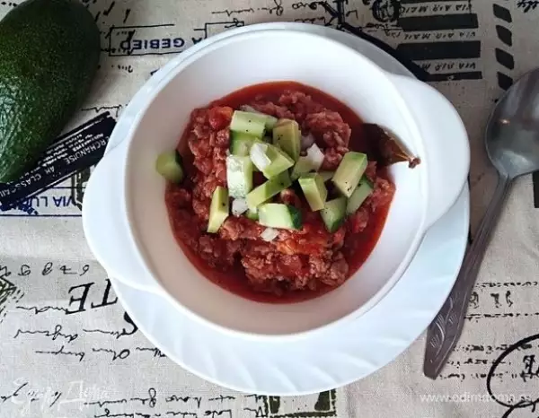 чили кон карне chili con carne с сальсой из авокадо