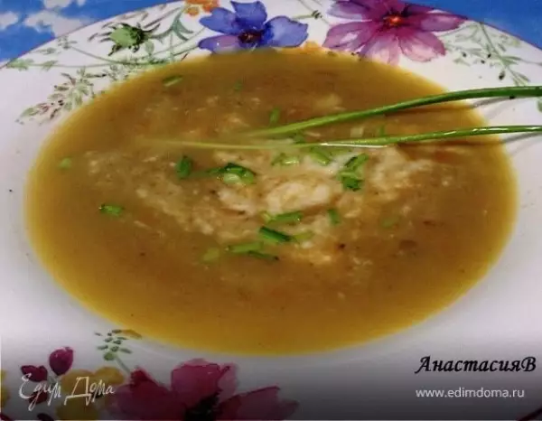 бархатистый каштановый суп пюре с сельдереем
