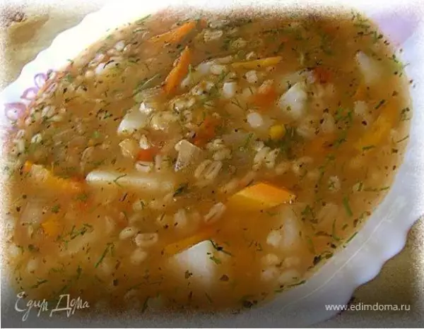 густой суп прованс с картофелем перловкой и помидорами