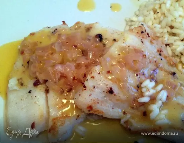 рыба с соусом из белого масла poisson sauce au beurre blanc