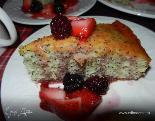 лимонный пирог с маком lime poppy seed cake
