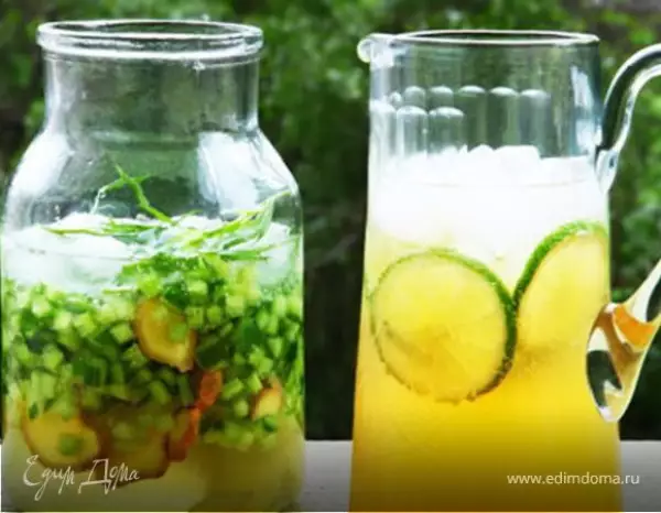лаймовый лимонад с жасмином и зеленым чаем