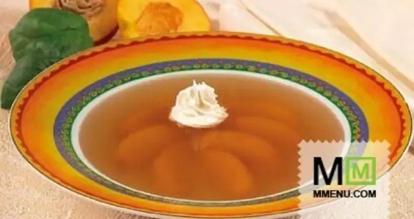 суп персиковый с ромашкой