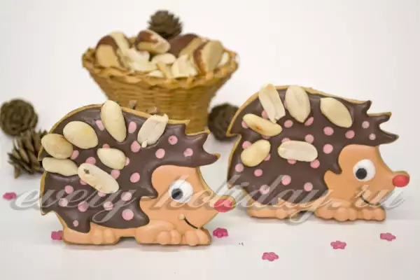 детские сладости печенье ёжики с арахисом