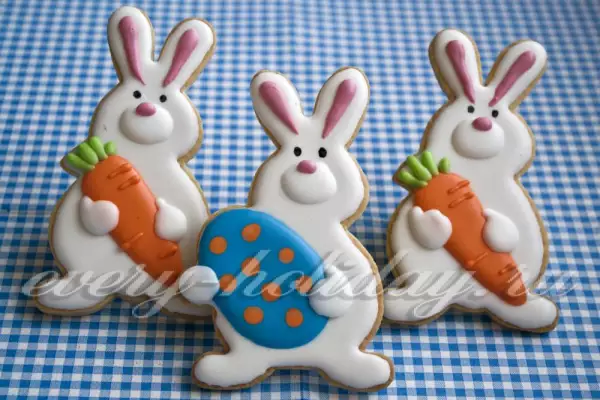 печенье к пасхе зайцы с морковкой