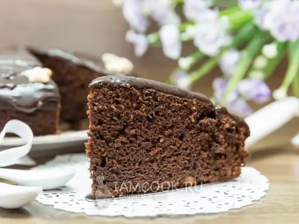 шоколадный пирог с пряничной смесью