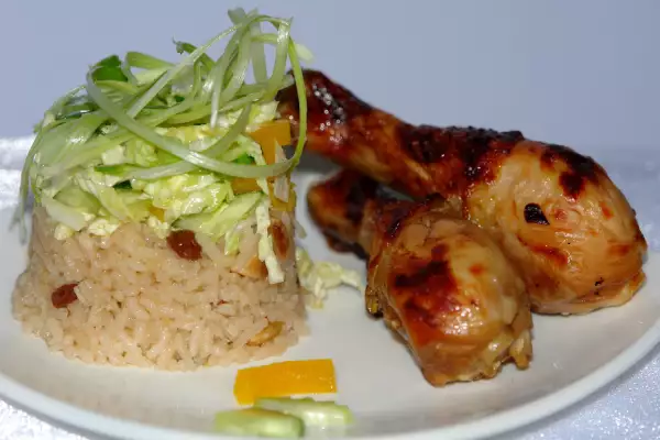 курица по китайски с рисом по мароккански