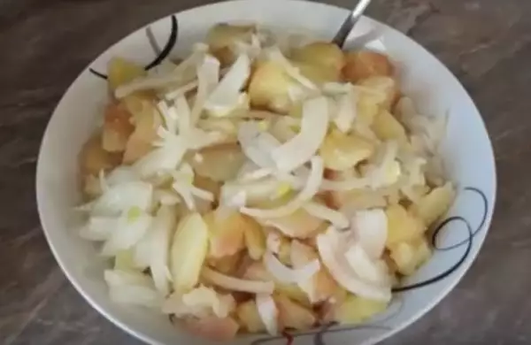 сербский картофельный салат постный