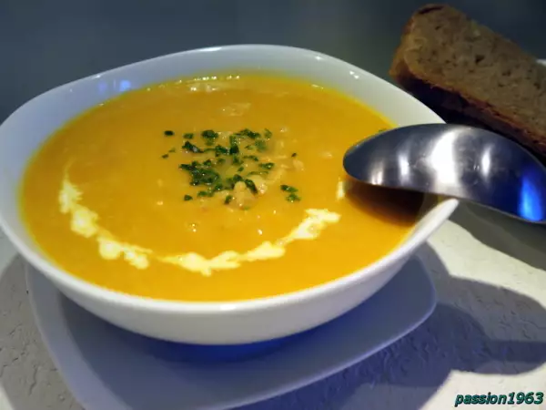 морковно апельсиновый суп крем с чечевицей