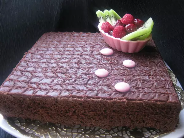 шоколадный пирог с глазурью family chocolate cake
