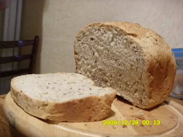 хлеб с укропом семечками подсолнечника и прованскими травами для хлебопечки