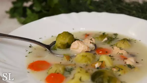 вкуснющий сливочный суп с горбушей