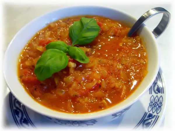 луково томатный соус иней к жареному мясу