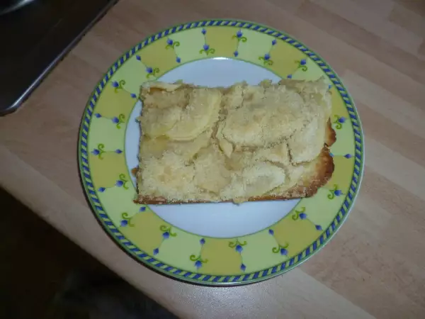 сливовый яблочный пирог pflaumenkuchen